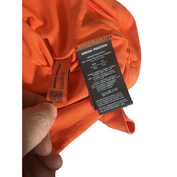 HERON PRESTON - Turtleneck - Orange - Rare size XXL - Picture 6 of 13